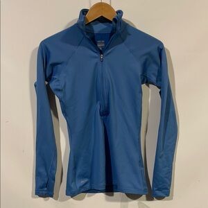 Nike pro athletic Blue Half-Zip Athletic Top